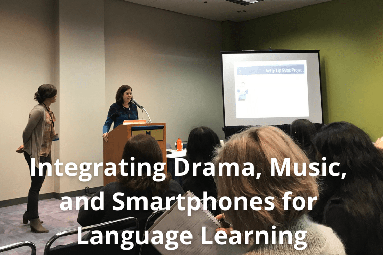 Integrating drama, music, and smartphones for language learning